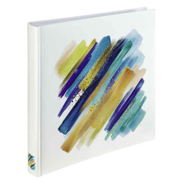 Hama Album XL Brushstroke 30x30 Cm 80 Witte Pagina&#039;s Blauw