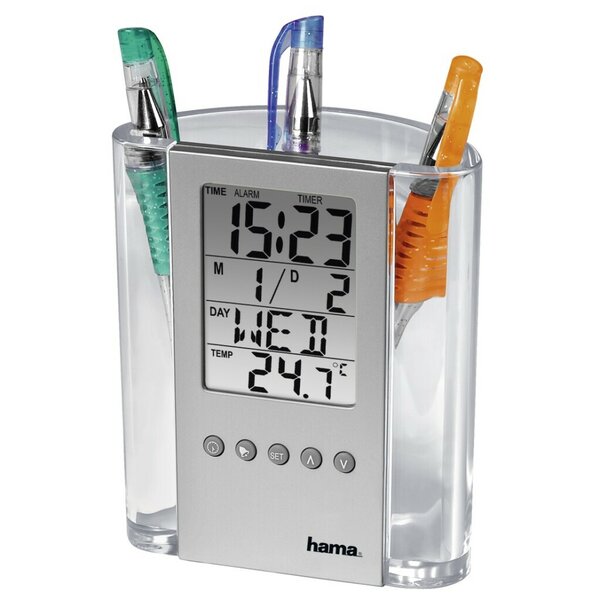 Hama Lcd-thermometer En Penhouder