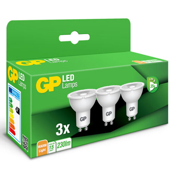 GP Lighting Gp Led Reflector 3x3.7w Gu10