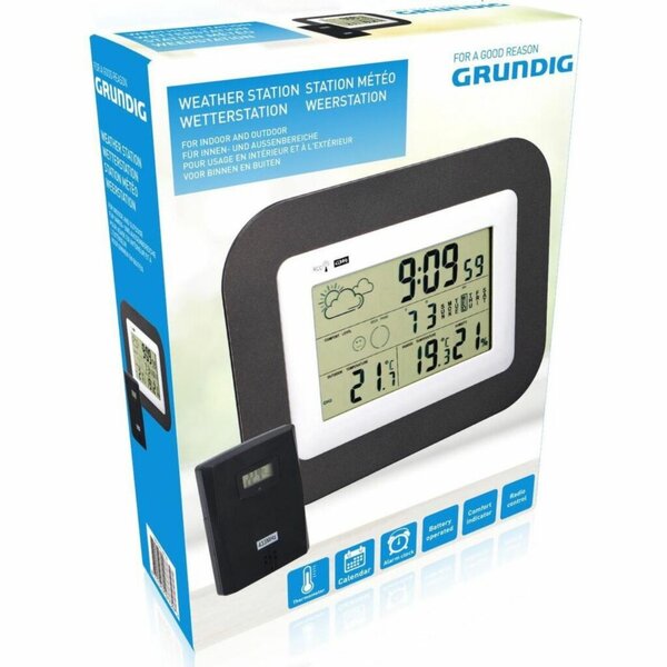 Grundig Weerstation Binnen en Buiten Zwart