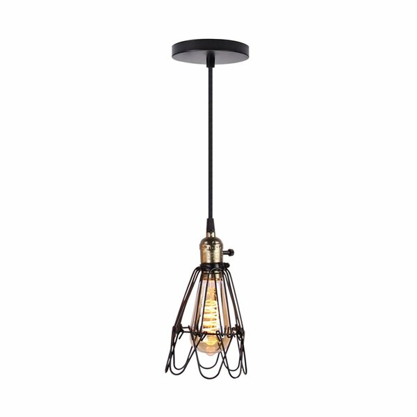 Homestyle Pro MK006-B Industri&euml;le Hanglamp 19x23 cm Zwart/Metaal