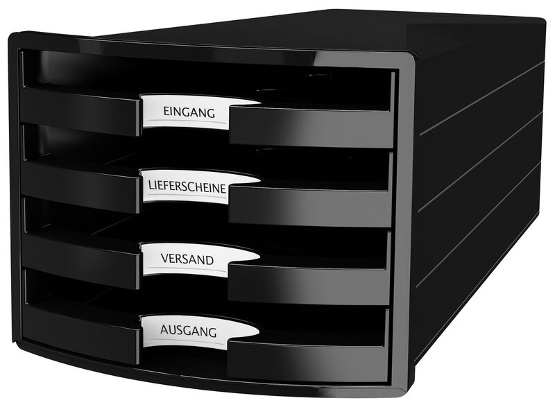 HAN HA-1013-13 Ladenkast Impuls Met 4 Open Laden Zwart