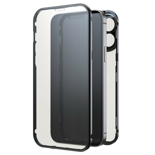 Black Rock 360 Glas Cover Voor Apple IPhone 15 Pro Max Zwart