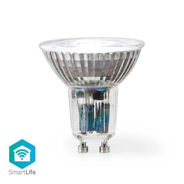 Nedis WIFILRW10GU10 Smartlife Led Bulb Wi-fi Gu10 345 Lm 4.9 W Warm To Cool White Energieklasse: G Android&trade; / Ios Par16