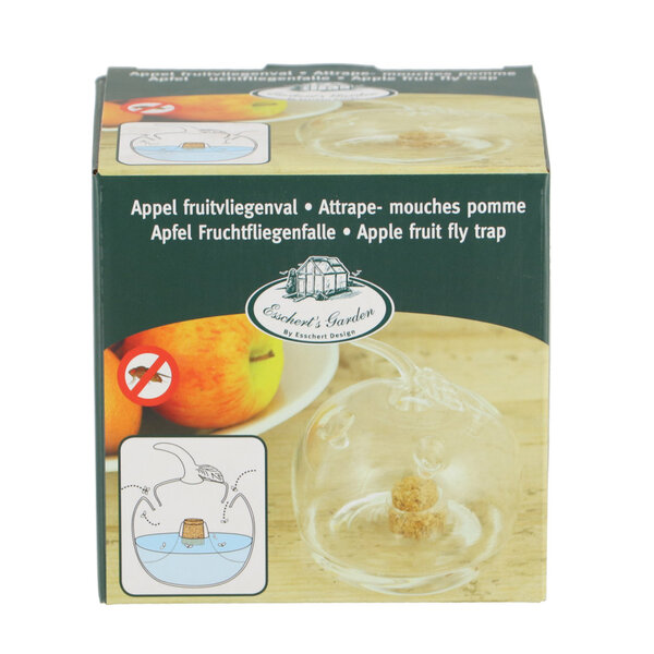 Essschert Design Fruitvliegenval Appel 9.4x9.5 cm Transparant