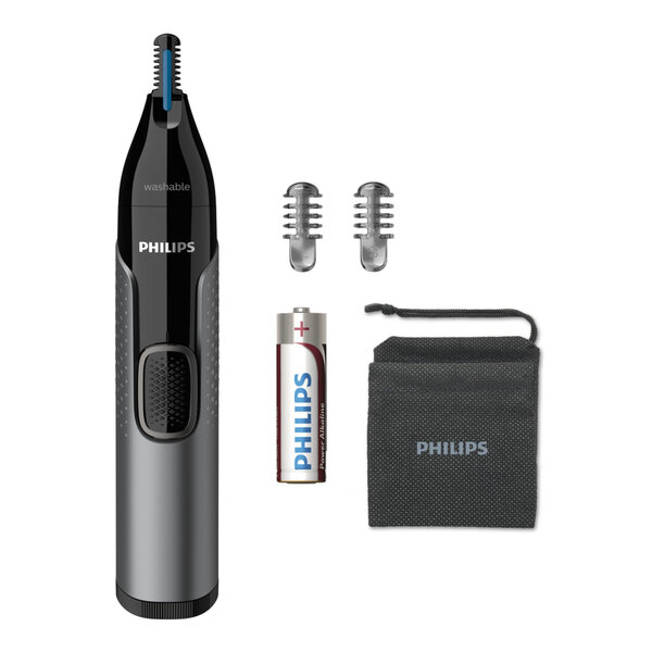 Philips NT3650/16 Series 3000 Neus-Oor- en Wenkbrauwtrimmer Zwart/Grijs