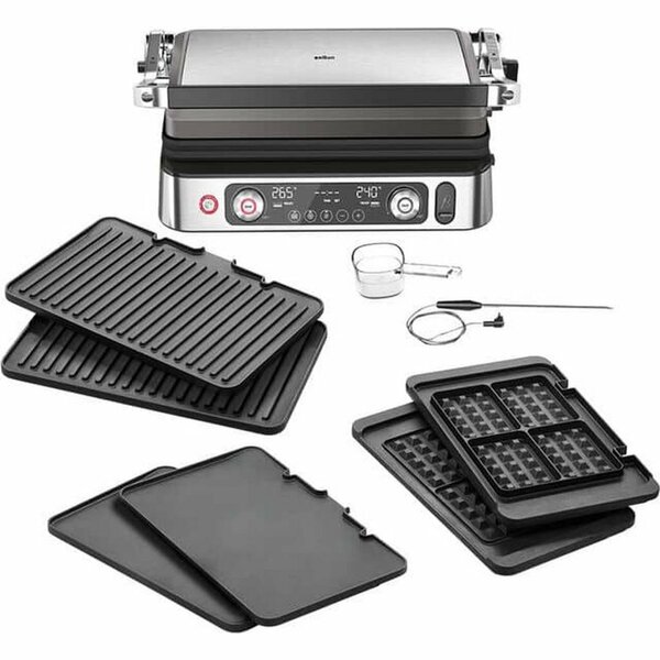 Braun CG9167 MultiGrill 9 Pro Contactgrill RVS/Zwart