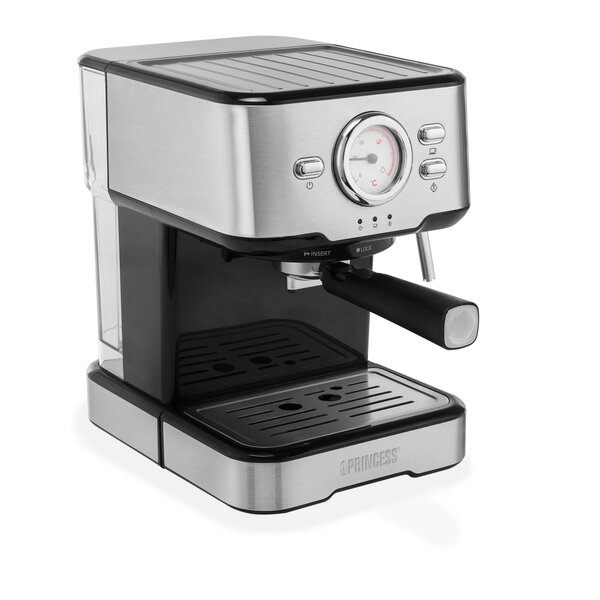 Princess 249412 Espressomachine RVS/Zwart