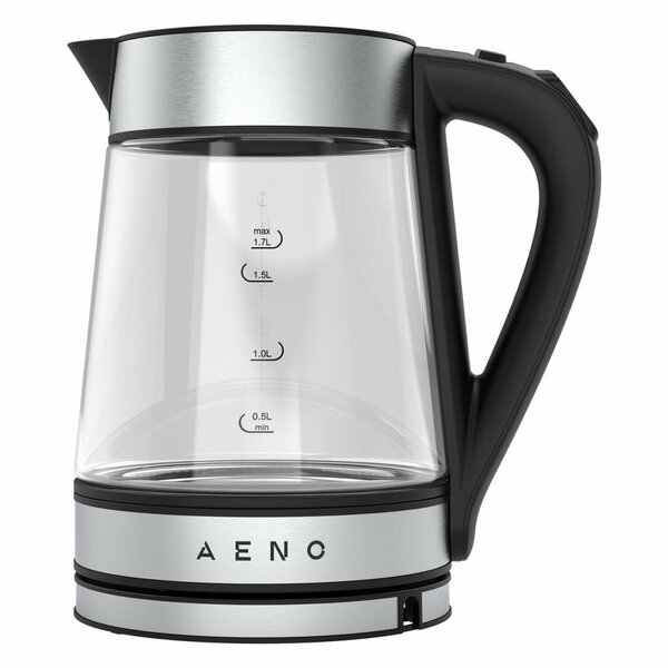 AENO AEK0001S Glazen Waterkoker 1.7L 2200W Zwart/RVS