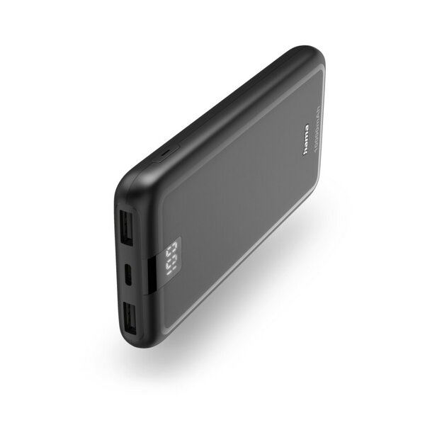 Hama Power Pack Performance 10 10000mAh 3 Uitgangen: USB-C 2x USB-A Antr.