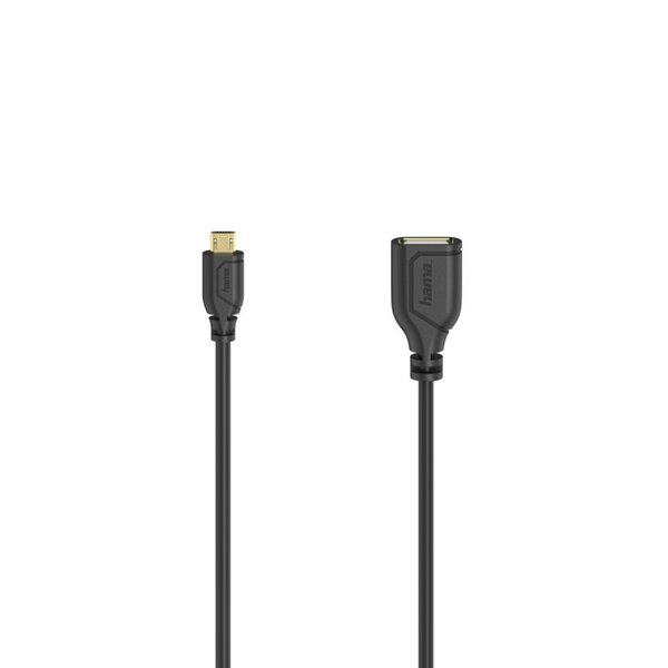 Hama Micro-USB-OTG-kabel Flexi-Slim USB 2.0 480 Mbit/s 0,15 M