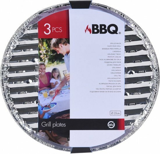 Barbecue Grillschalen Rond 35 cm 3 stuks