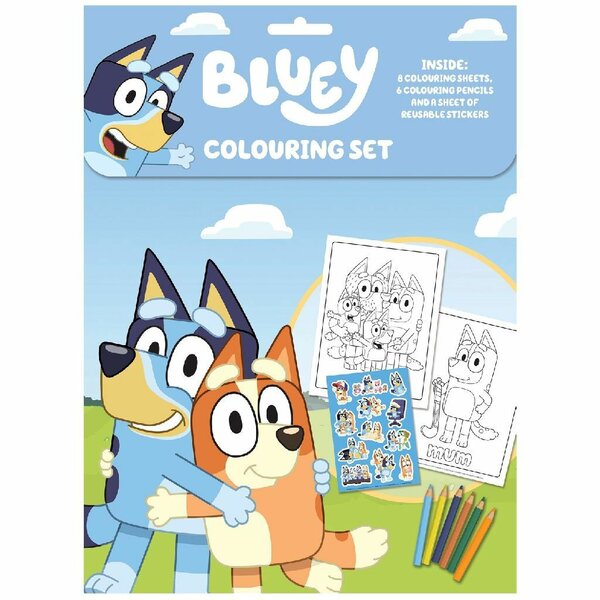 Bluey Colouring Set