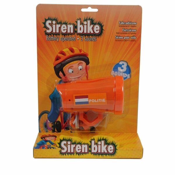 Fiets Sirene Politie NL Oranje