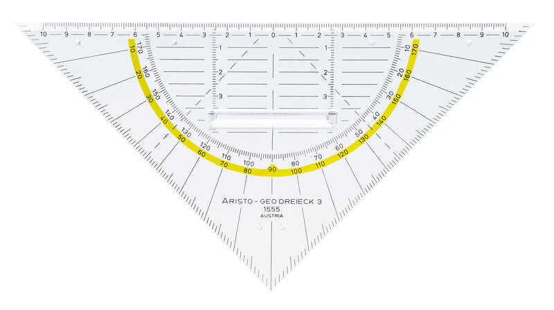 Aristo AR-1555/2 Geodriehoek 20 Cm Met Greep