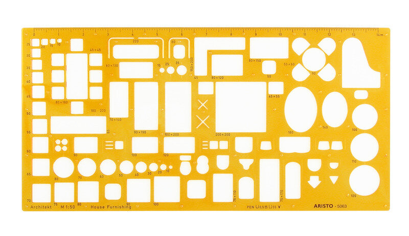 Aristo AR-5063 Architecten Meubelsjabloon Schaal 1:50