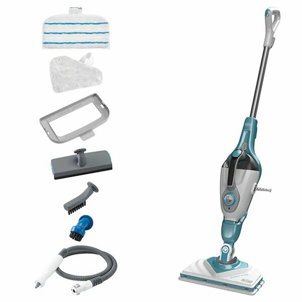 Black&amp;Decker BHSM168U-QS Steam Mop 1600W Aqua/Wit