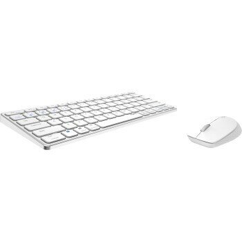 Rapoo 9600M Draadloos Multimode Toetsenbord-muisset Blade Combo TKL,wit QWERTY US