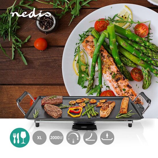 Nedis FCTE110EBK50 Teppanyaki Tafelgrill Zwart