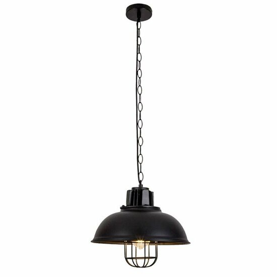 Homestyle Pro MK107-BB Industri&euml;le Hanglamp 33x26 cm Zwart/Metaal