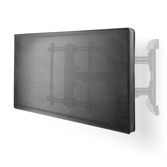 Nedis TVOC5052BK Tv-beschermhoes Voor Buiten 50&quot; - 52&quot; Uitstekende Kwaliteit Oxford-doek Apart Vak Voor Afstandsbediening Zwart