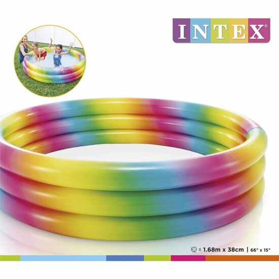 Intex 58449NP Regenboog Zwembad 168x38 cm