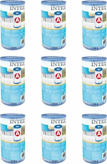 Intex 29000 Filter Cartridge Type A 9 stuks voor Zwembad 244/305/366 cm