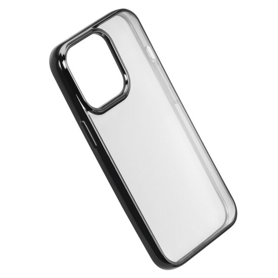 Hama Cover Clear&amp;Chrome Voor Apple IPhone 13 Pro Zwart