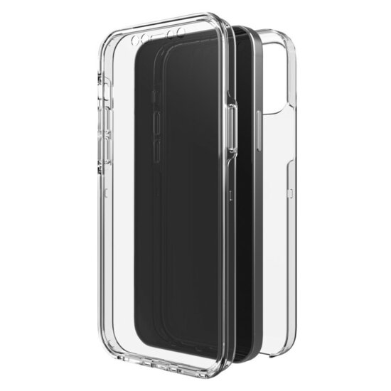 Black Rock 360&deg; Clear Cover for Apple iPhone 12 Mini Transparent