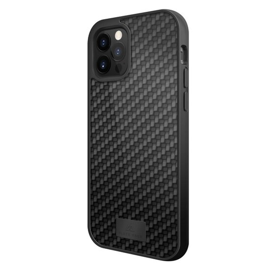 Black Rock Protective Real Carbon Cover for Apple iPhone 12 Pro Max Black