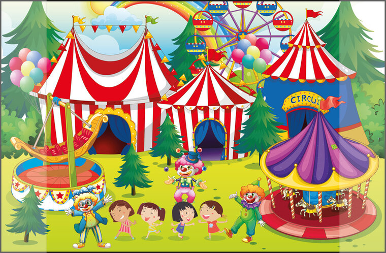 Kangaro K-0014D109 Bureauonderlegger PP 38x58cm Dessin Circus