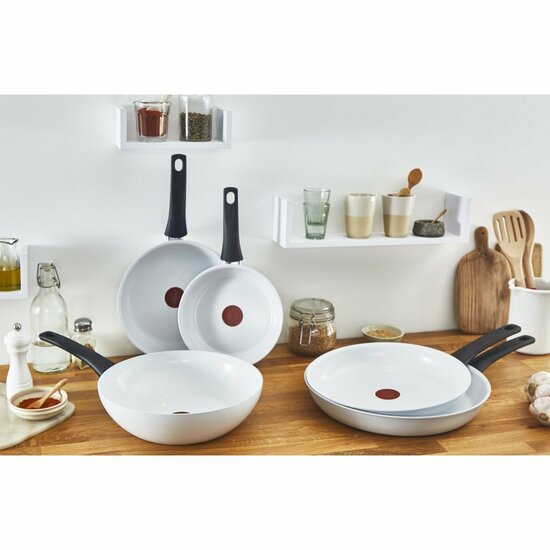 Tefal Ceramic Control Koekenpan 24 cm Wit