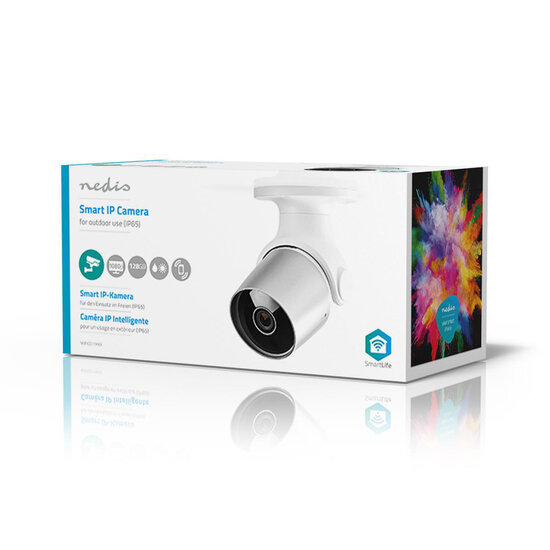 Nedis WIFICO11CWT Wi-fi Smart Ip-camera Voor Buiten Waterbestendig Full Hd 1080p