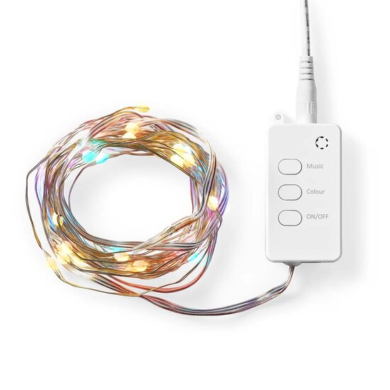 Nedis WIFILX51RGB Smartlife Gekleurde Led-strip Wi-fi Meerkleurig 5000 Mm Ip44 400 Lm Android&trade; / Ios