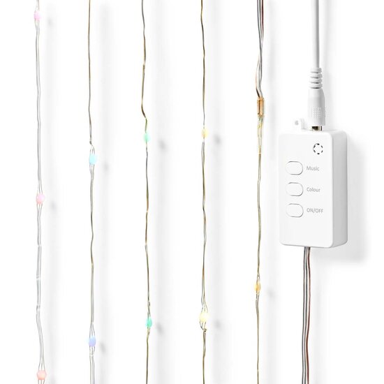 Nedis WIFILX51RGB Smartlife Gekleurde Led-strip Wi-fi Meerkleurig 5000 Mm Ip44 400 Lm Android&trade; / Ios