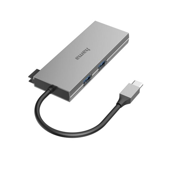 Hama USB-C-hub Multiport 6-poorts 2x USB-A USB-C HDMI&trade; SD MicroSD