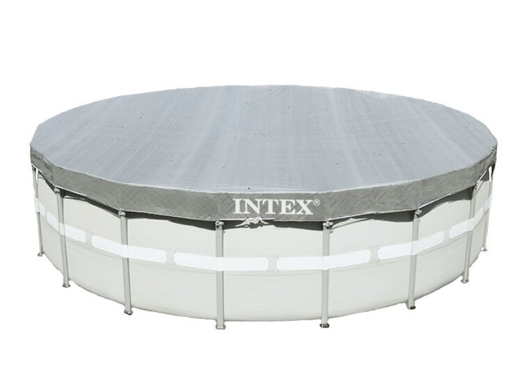 Intex 28040 Luxe (verzwaard) afdekzeil voor frame pools 488 cm