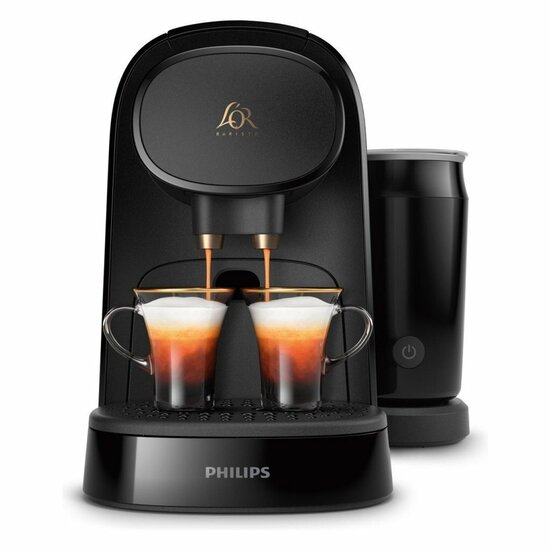 Philips L&#039;OR BARISTA LM8014/60 Koffiecupmachine met Melkopschuimer Zwart