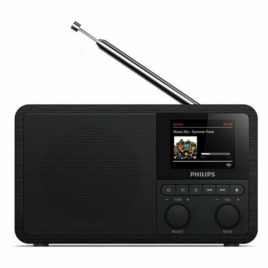 Philips TAPR802/12 DAB+ Internetradio Zwart