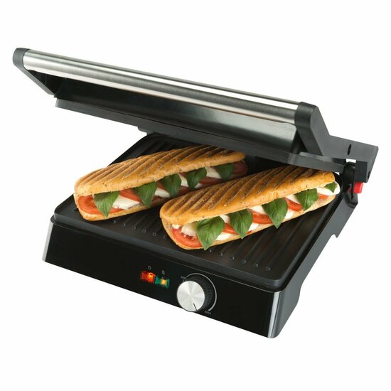 Bourgini Classic Contactgrill RVS/Zwart