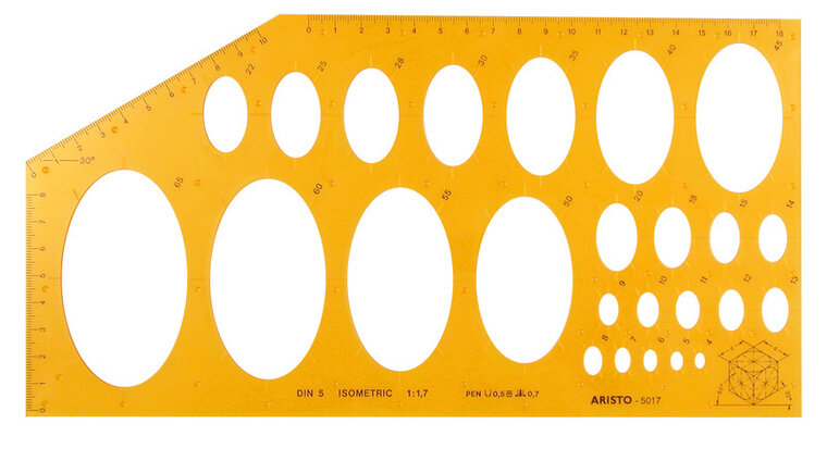 Aristo AR-5017 Isometrisch Ellips Sjabloon