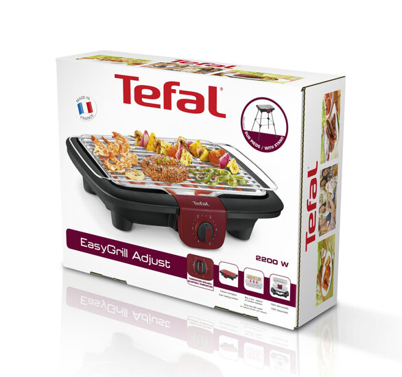 Tefal BG90F5 EasyGrill Tafelbarbecue RVS/Zwart 2300W