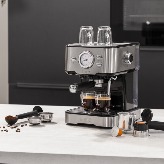 Princess 249412 Espressomachine RVS/Zwart