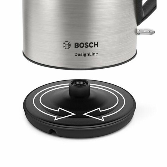 Bosch TWK3P420 Waterkoker 1.7L 2400W RVS/Zwart