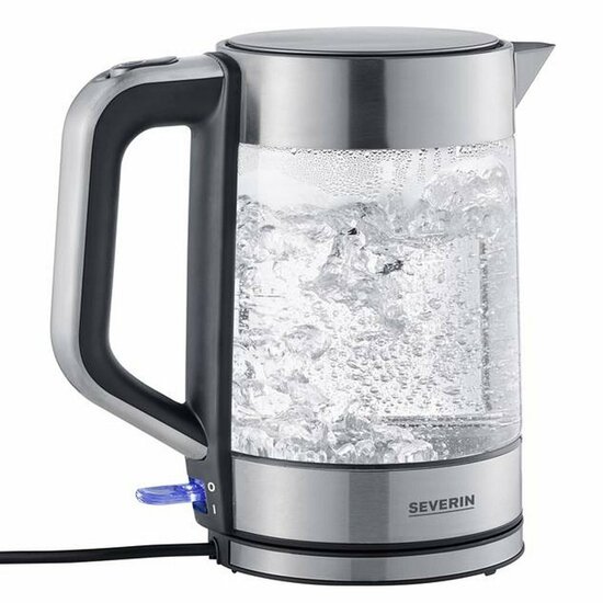 Severin WK3420 Glaswaterkoker 1.7L 2200W RVS/Zwart