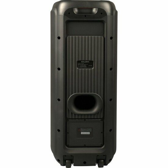 Salora Partyspeaker XL1 500W + LED-Verlichting Zwart