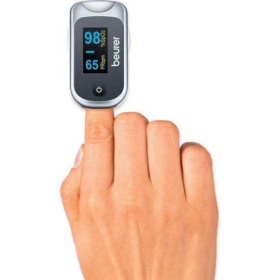 Beurer PO40 Pulse-Oximeter Saturatiemeter Wit