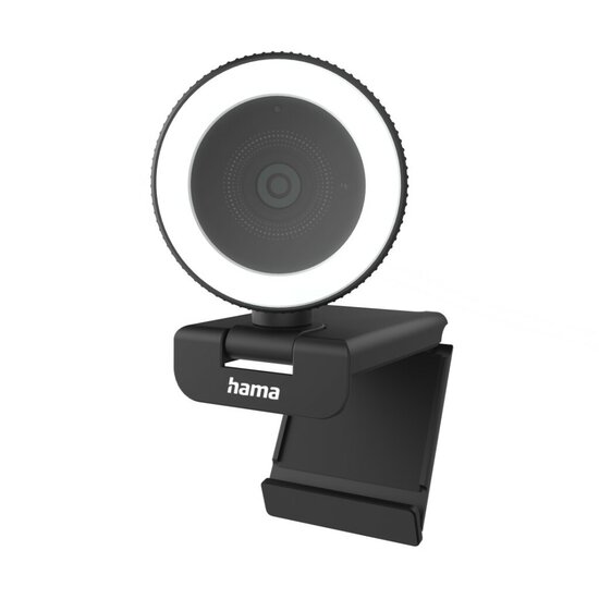 Hama C-850 Pro QHD Webcam + Ringlamp + Afstandsbediening Zwart