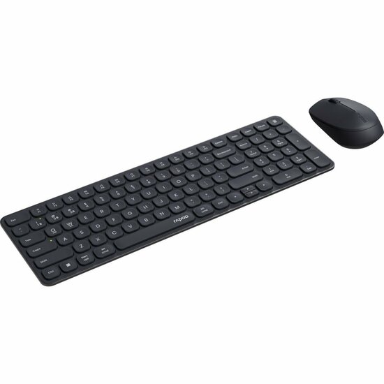 Rapoo 9310M Comboset QWERTY(NL) Toetsenbord + Muis Zwart