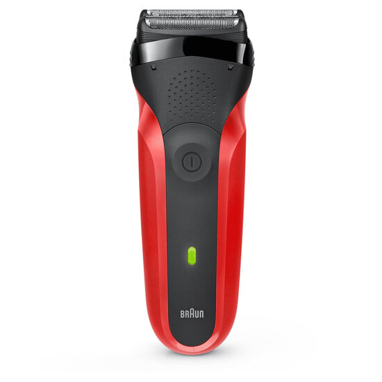 Braun 300 RED Series 3 Elektrisch Scheerapparaat Rood/Zwart